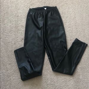 H&M liquid pleather leggings